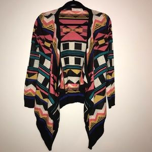 Zoe Baer geometric cardigan size large